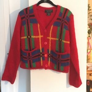 Vintage Red Cardigan